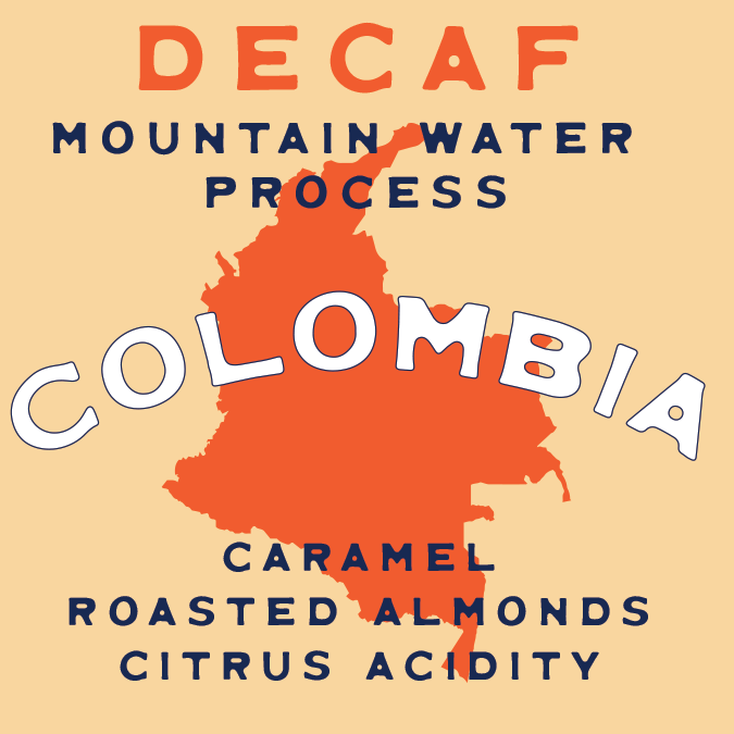 Colombia Mountain Water Decaf Single Origin Coffee