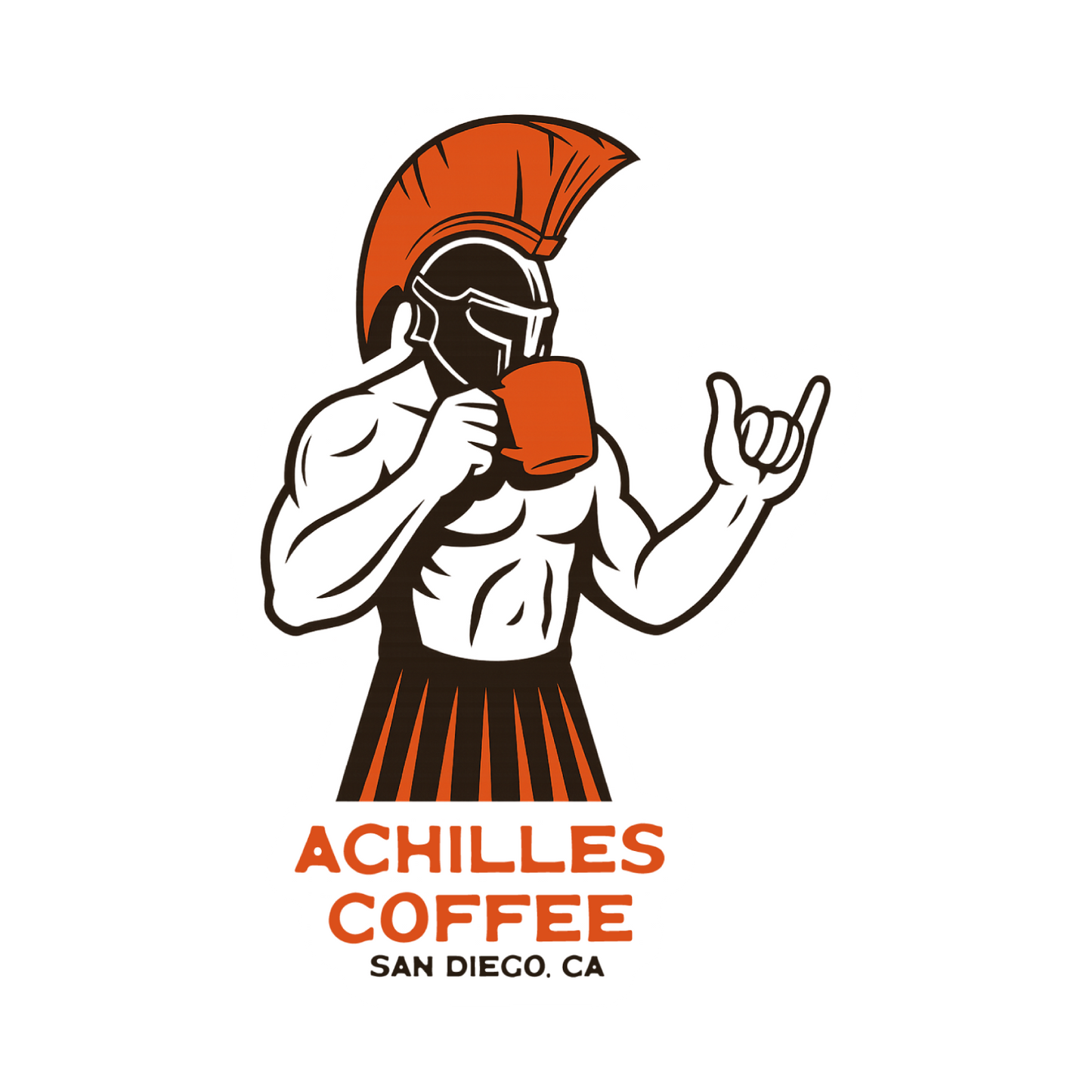Achilles Coffee Roasters Shaka Sticker 2