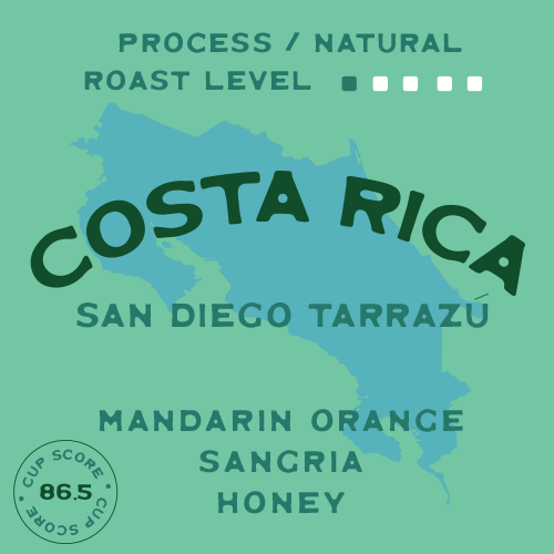 Costa Rica San Diego Tarrazú Natural SHB/EP 2025