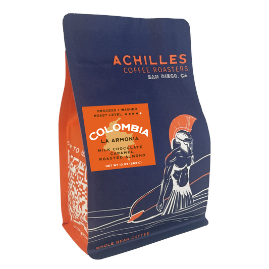 Achilles Coffee Roasters Colombia La Armonia 10 oz coffee bag