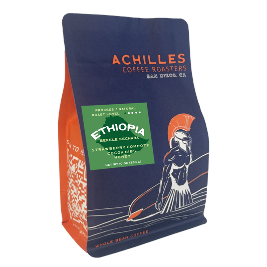 Achilles Coffee Roasters Ethiopia Bekele Kechara 10 oz coffee bag