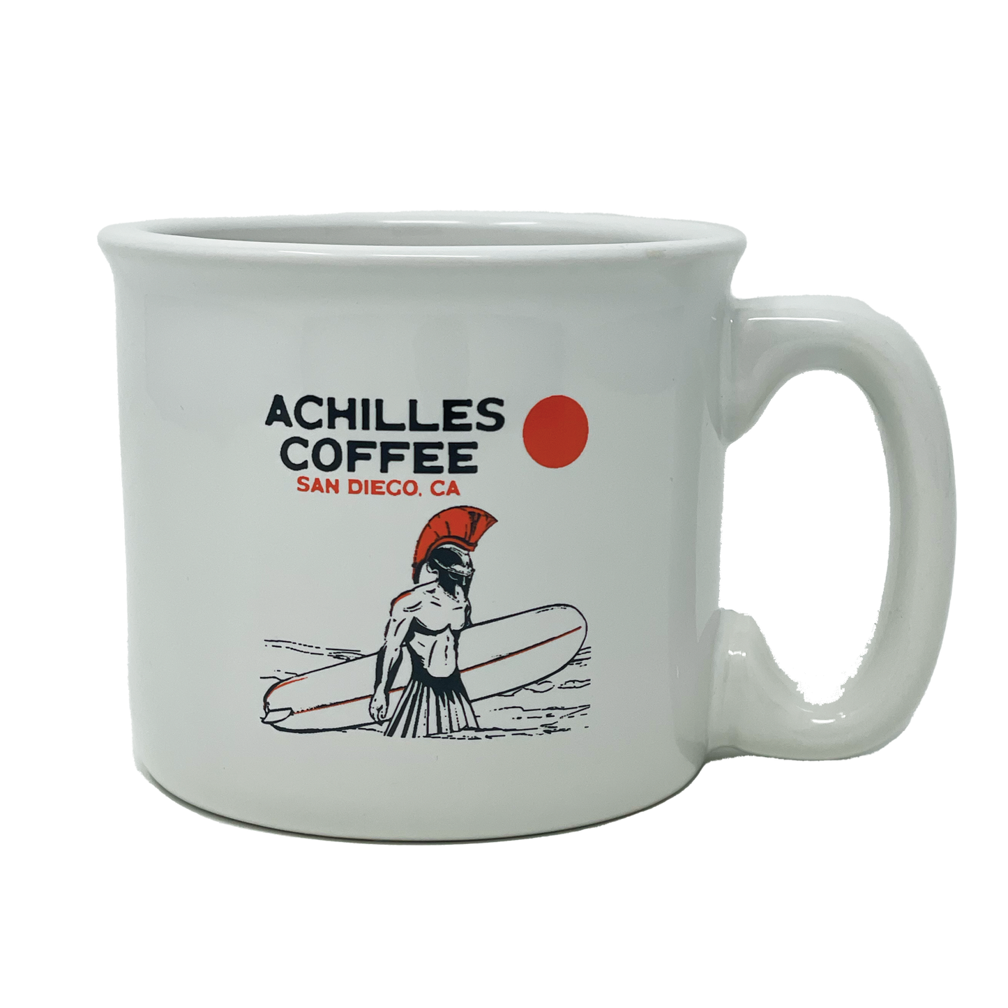 Achilles Warrior Surfer Mug