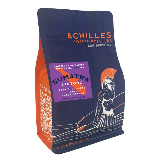 Achilles Coffee Roasters Sumatra Lintong 10 oz coffee bag
