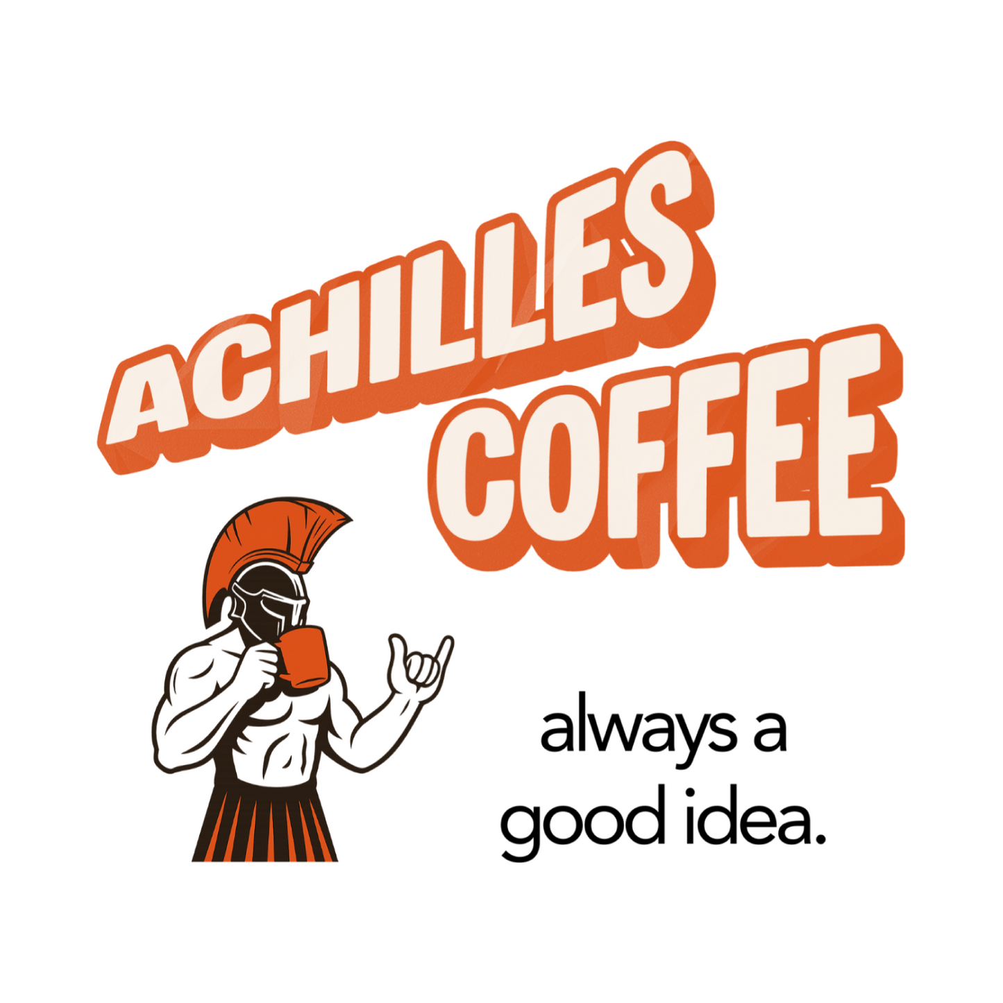 Achilles Coffee Roasters Shaka Sticker