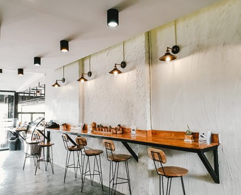 Coffee Shop Design Trends Counters High Ceilings.